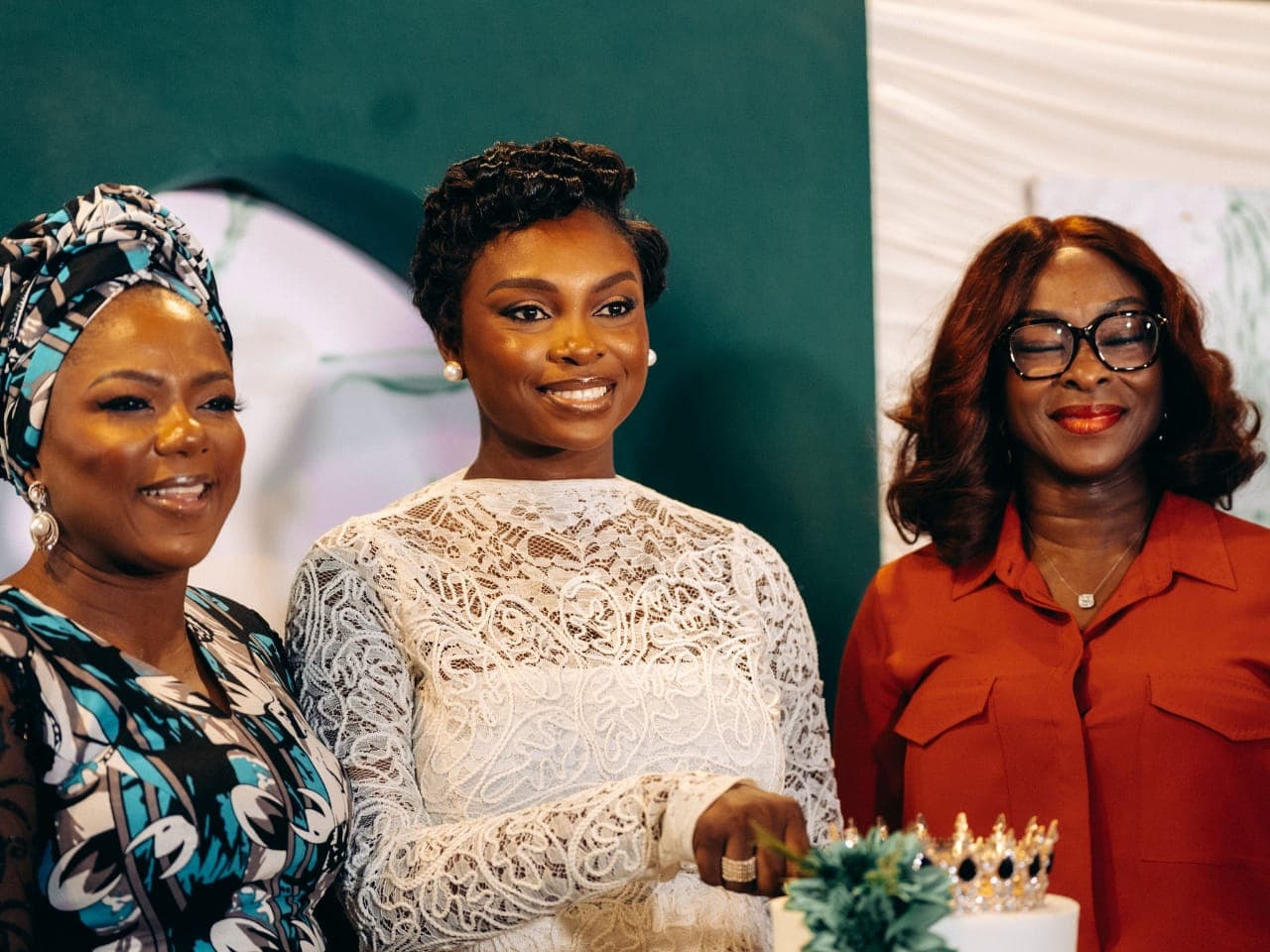 Women celebrating at the Bloom Conversations cohort 3 gathering